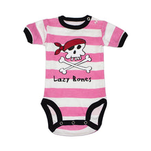 Load image into Gallery viewer, Lazy Bones Pink Infant Creeper
