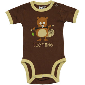 Teething Brown Beaver Infant Creeper