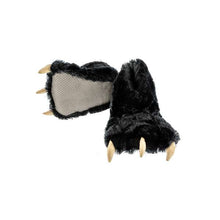Load image into Gallery viewer, Black Bear Kid And Adult Paw Slipper
