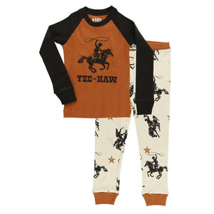 Yee-Haw Kid's Long Sleeve Cowboy PJ's