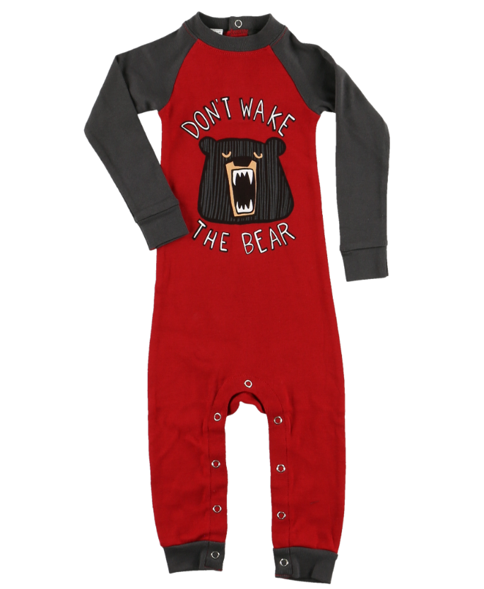 Don't Wake Bear Infant Union Suit