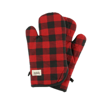 Load image into Gallery viewer, Red Plaid Oven Mitt
