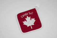 Load image into Gallery viewer, Canada Eh Red &amp; White Pot Holder

