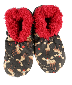 Chocolate Moose Fuzzy Feet Slipper