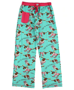 Don't Do Mornings Women's Moose Fitted Pant