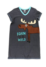 Load image into Gallery viewer, Born To Be Wild V-Neck Nightshirt
