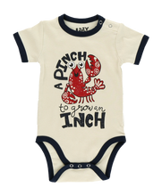 Load image into Gallery viewer, Pinch to Grow an Inch Infant Lobster Creeper
