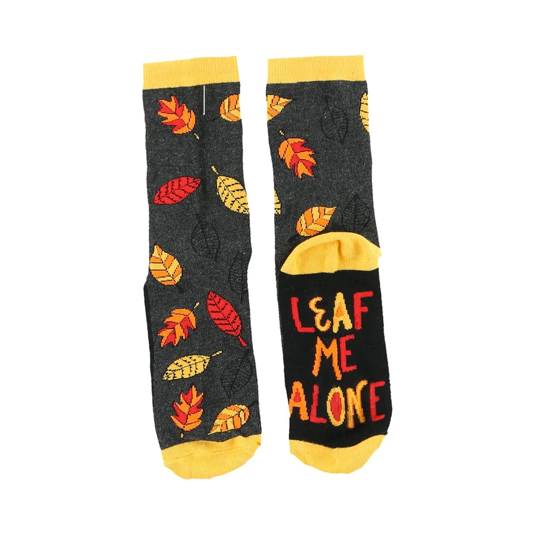 Leaf Me Alone Crew Socks