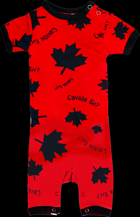 Canada Eh? Red Infant Romper