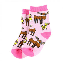 Load image into Gallery viewer, Duck Duck Moose Pink Infant Socks
