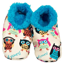 Load image into Gallery viewer, Owl Yours Kid Fuzzy Feet Slippers
