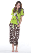 Load image into Gallery viewer, Looong Day Giraffe PJ Capri Pants
