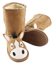 Load image into Gallery viewer, Kid&#39;s Horse Slipper Boots
