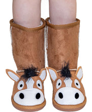 Load image into Gallery viewer, Kid&#39;s Horse Slipper Boots
