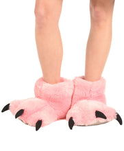 Load image into Gallery viewer, Pink Bear Kid Adult Paw Slipper
