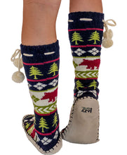 Load image into Gallery viewer, Bear Fair Isle Adult Mukluk Slipper
