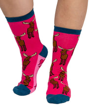 Load image into Gallery viewer, Moose Kiss Crew Sock
