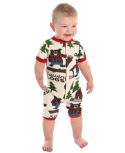 Load image into Gallery viewer, Sawing Logs Bear Infant Romper
