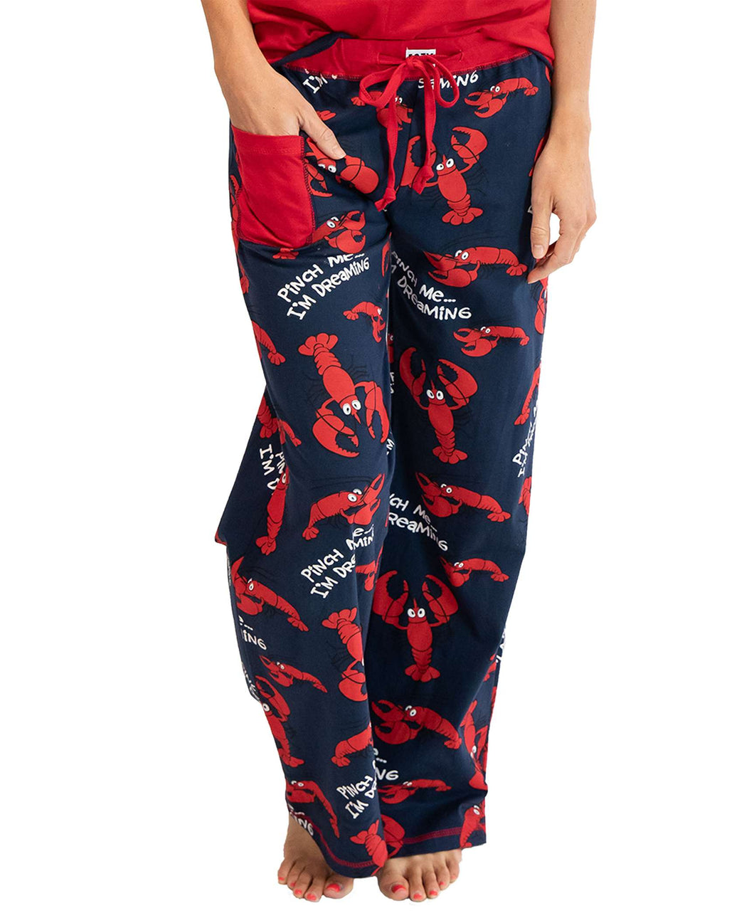 Pinch Me I'm Dreaming Women's Lobster Fitted PJ Pant