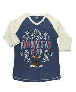 Na'moose Stay In Bed Women's Moose Tall Tee