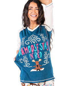 Na'moose Stay In Bed Women's Moose Tall Tee