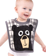 Load image into Gallery viewer, Bear Hug Grey Infant Bib

