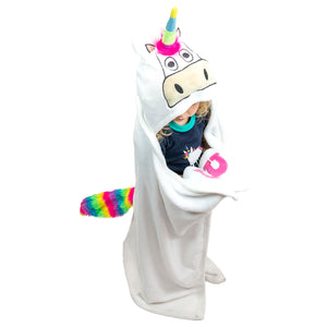 Unicorn Kid's Hooded Blanket