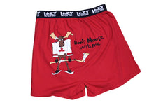 Load image into Gallery viewer, Don&#39;t Moose With Me Hockey Men&#39;s Comical Boxers
