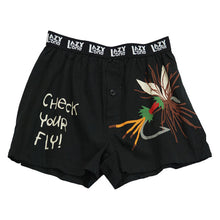 Load image into Gallery viewer, Check Your Fly Men&#39;s Comical Boxers
