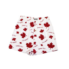 Load image into Gallery viewer, Canada Eh? Leaf - White -  Boxers
