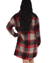 Load image into Gallery viewer, Country Plaid Flannel Nightshirt
