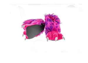 Pink Monster Kids and Adults Paw Slipper
