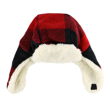 Load image into Gallery viewer, Red Plaid Bomber Cap
