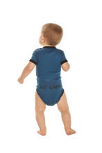 Load image into Gallery viewer, Sleep In The Dark Blue Infant Creeper
