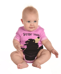 Bear Hug Pink Infant Creeper