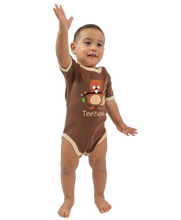 Load image into Gallery viewer, Teething Brown Beaver Infant Creeper
