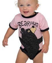 Load image into Gallery viewer, Bear Hug Pink Infant Creeper Onesie
