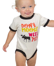Load image into Gallery viewer, Don&#39;t Moose With Me Pink Infant Creeper Onesie
