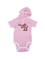 Pink Speckled Moose Infant Hoodsie