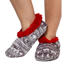 Load image into Gallery viewer, Nordic Bear Fuzzy Feet Slipper

