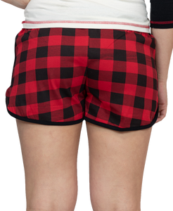 Red Plaid Women's Shorts