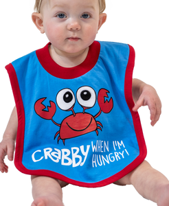 Crabby When I'm Hungry Crab Infant Bib