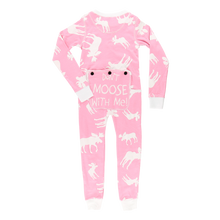 Load image into Gallery viewer, Classic Moose Kids &amp; Youth Pink Onesie Flapjack
