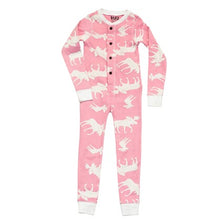 Load image into Gallery viewer, Classic Moose Kids &amp; Youth Pink Onesie Flapjack
