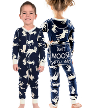 Load image into Gallery viewer, Classic Moose Kids &amp; Youth Blue Onesie Flapjack
