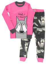 Load image into Gallery viewer, Lazy One - Howl Of A Night - Girls Kids Pj Set
