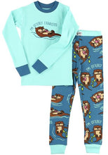 Load image into Gallery viewer, Otterly Exhausted Kid&#39;s Long Sleeve PJ&#39;s
