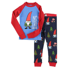 Load image into Gallery viewer, No Place Like Gnome Kid&#39;s Long Sleeve PJ&#39;s
