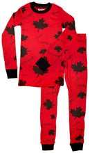 Load image into Gallery viewer, Canada Eh? Red Kid&#39;s Long Sleeve PJ&#39;s
