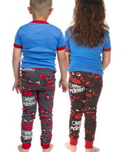 Load image into Gallery viewer, Crabby In The Morning Kids Short Sleeve PJ&#39;s
